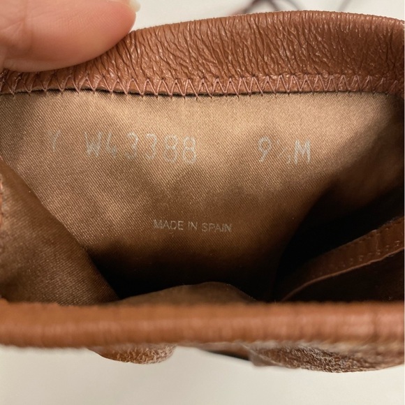 Stuart Weitzman || Veruka Leather Combat Sock Bootie Heeled Mauve Pink 9.5 - Picture 10 of 11